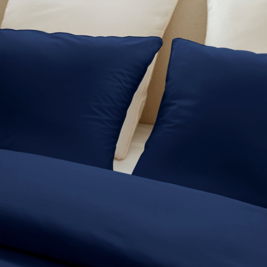 Housse de couette percale lavée - 8 coloris au choix