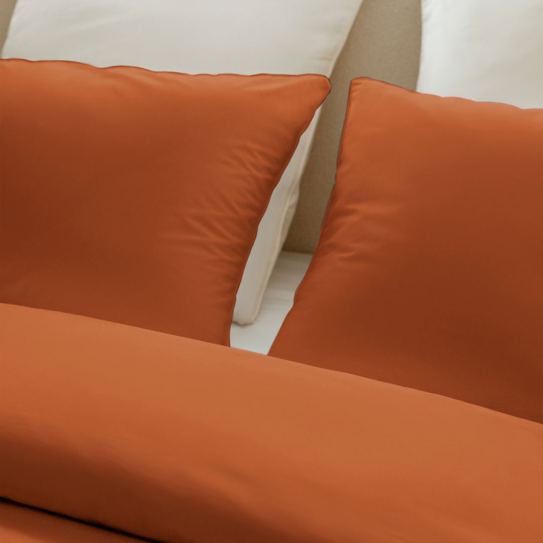 Housse de couette percale lavée - 8 coloris au choix