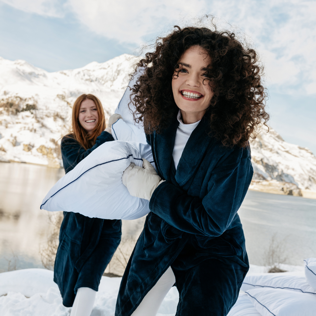 Oreiller Fluffy - fibre de polyester - lot de 2