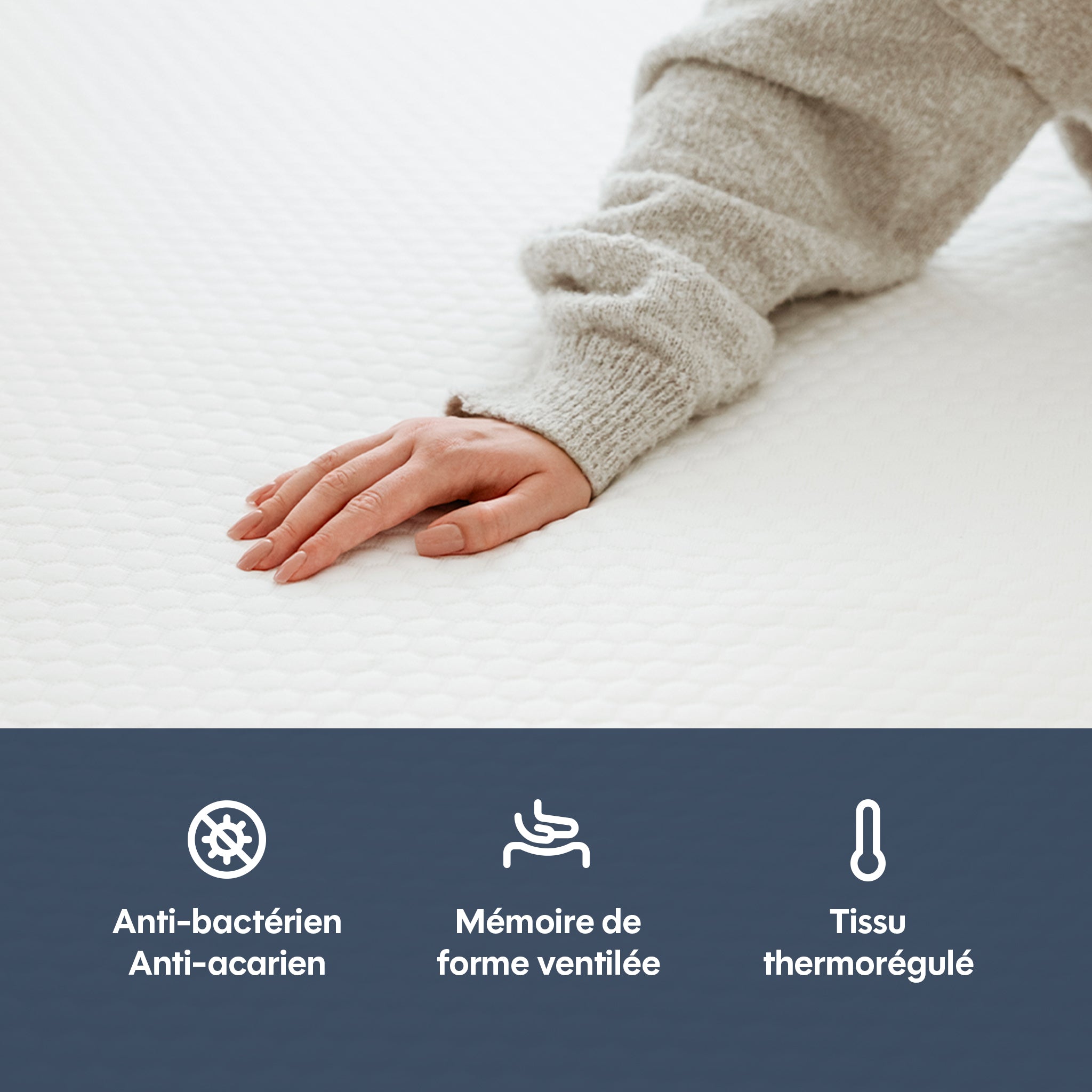 Cloudy mattress topper - memory foam - 5cm