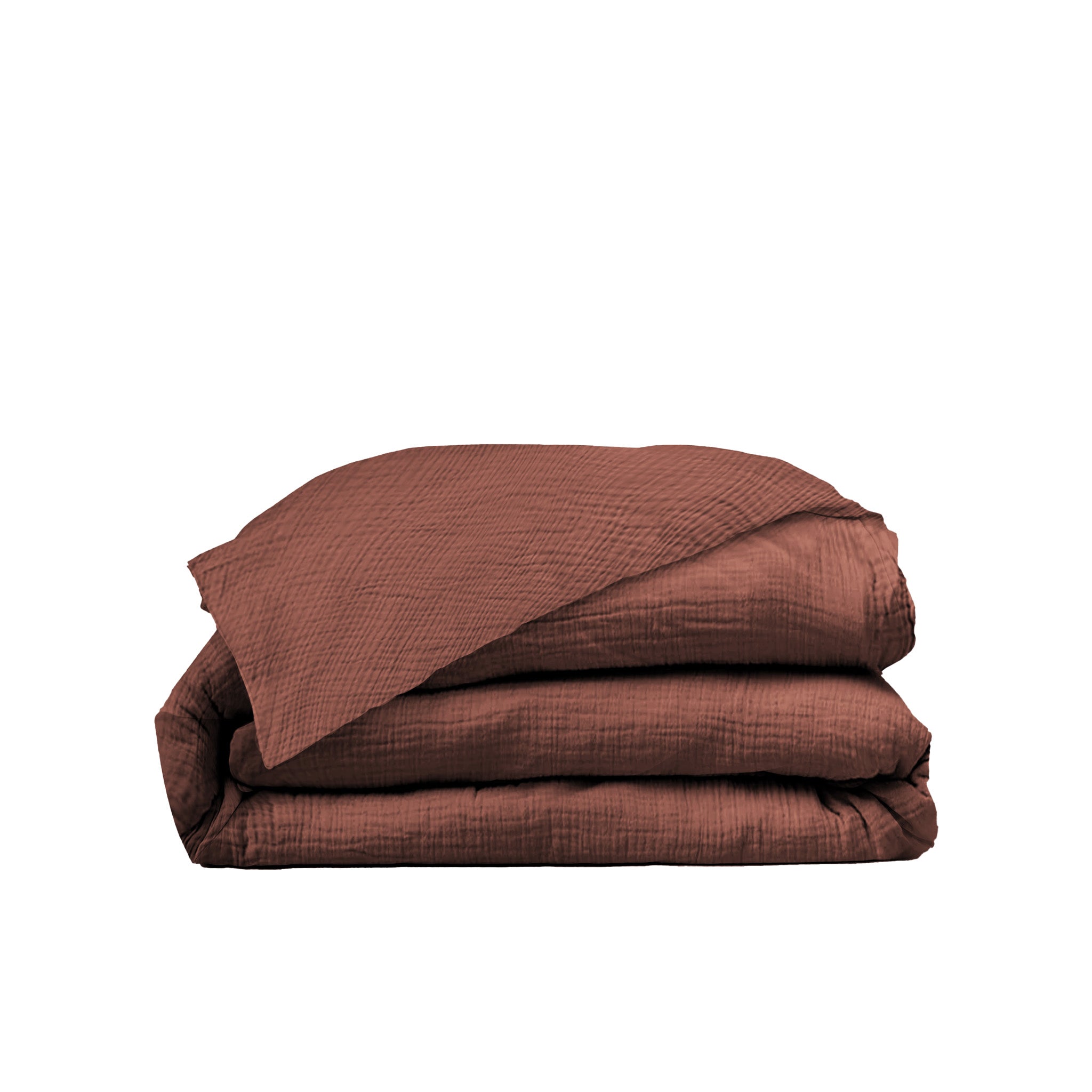 Cotton satin duvet cover - Beige