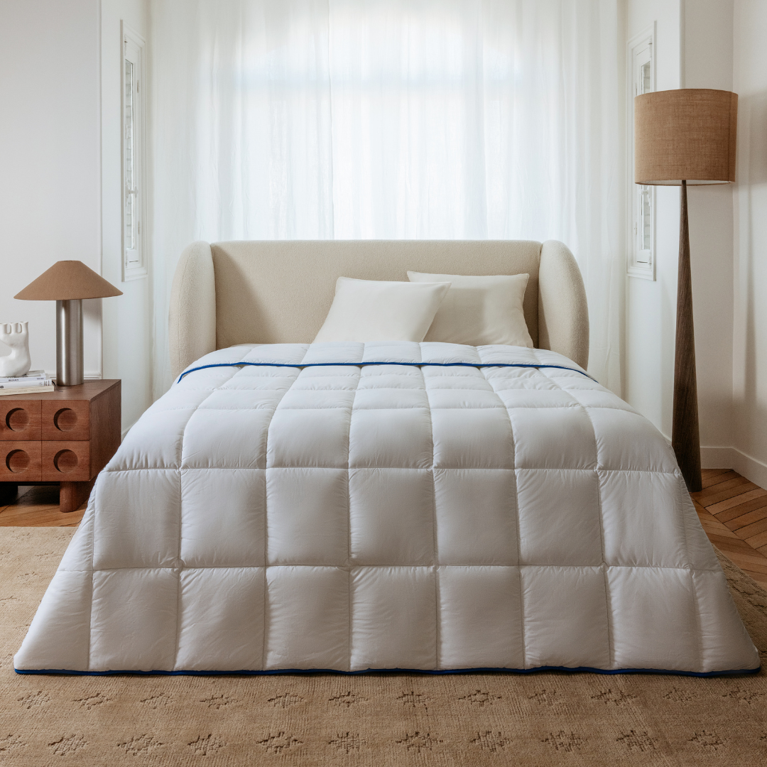 Couette Hiver - Fibres creuses siliconnées, enveloppe coton