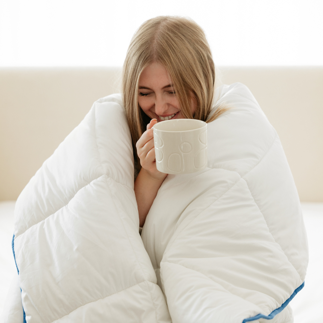 Couette Hiver - Fibres creuses siliconnées, enveloppe coton