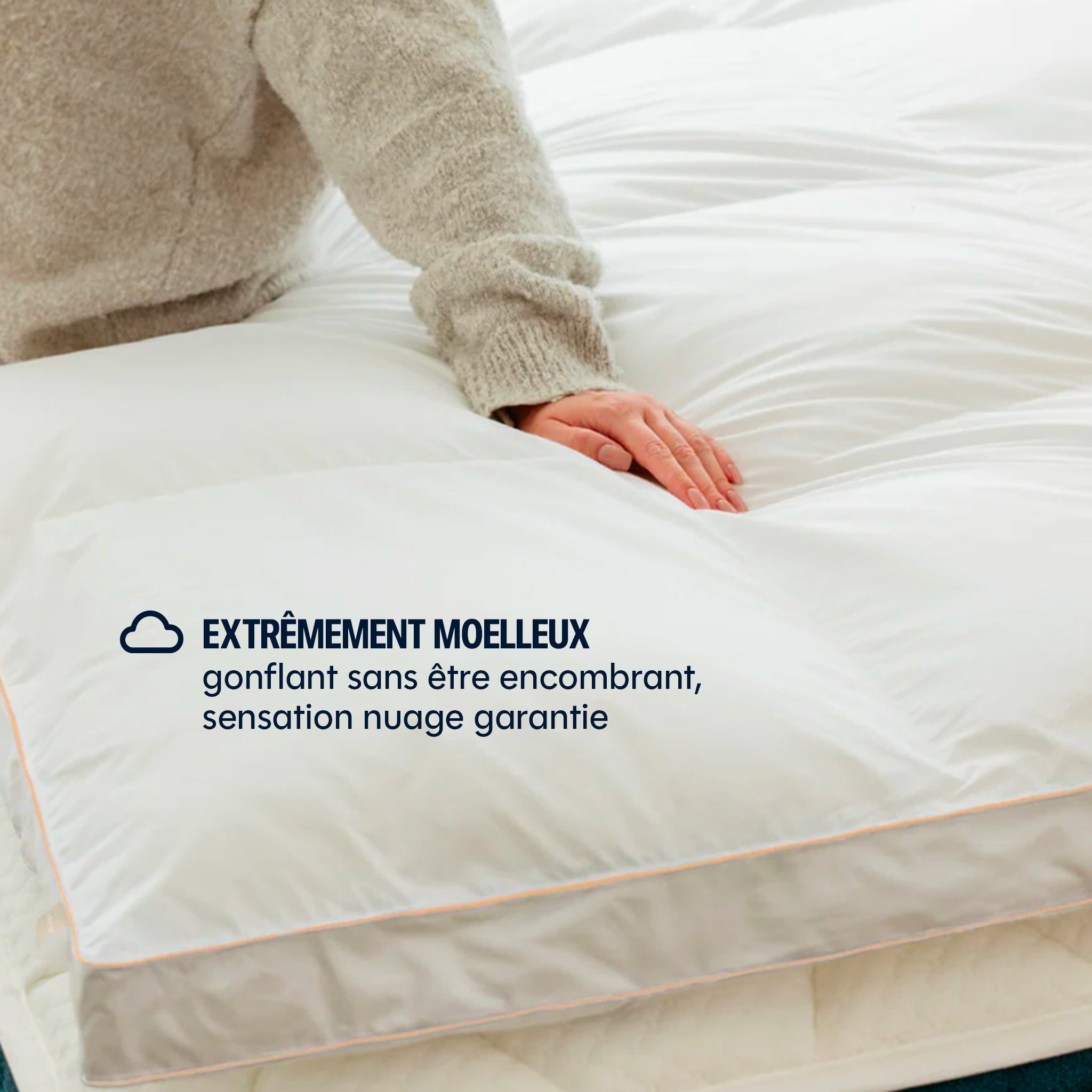 The Drimz mattress topper - duck feathers - 5 cm