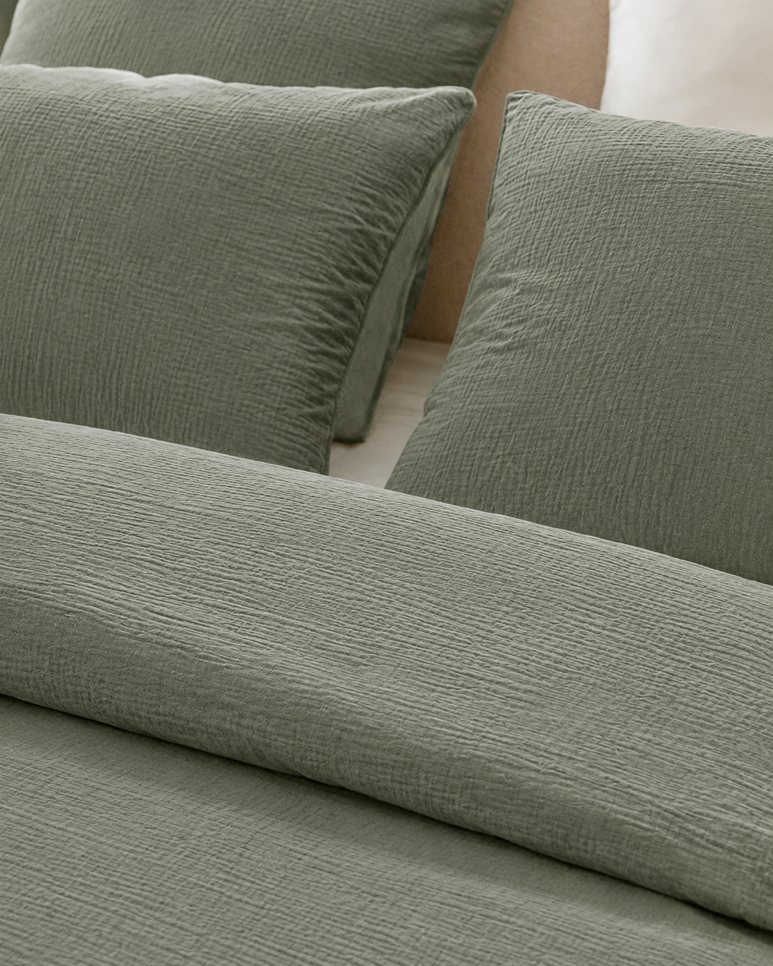 Parure de lit gaze de coton - Watercress