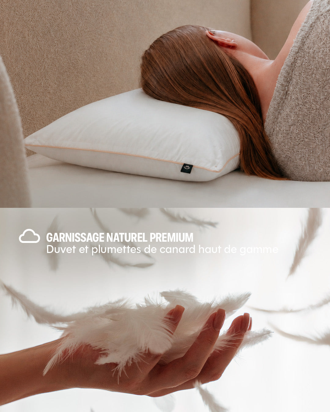 L'Oreiller Drimz Original - plumes et duvet de canard