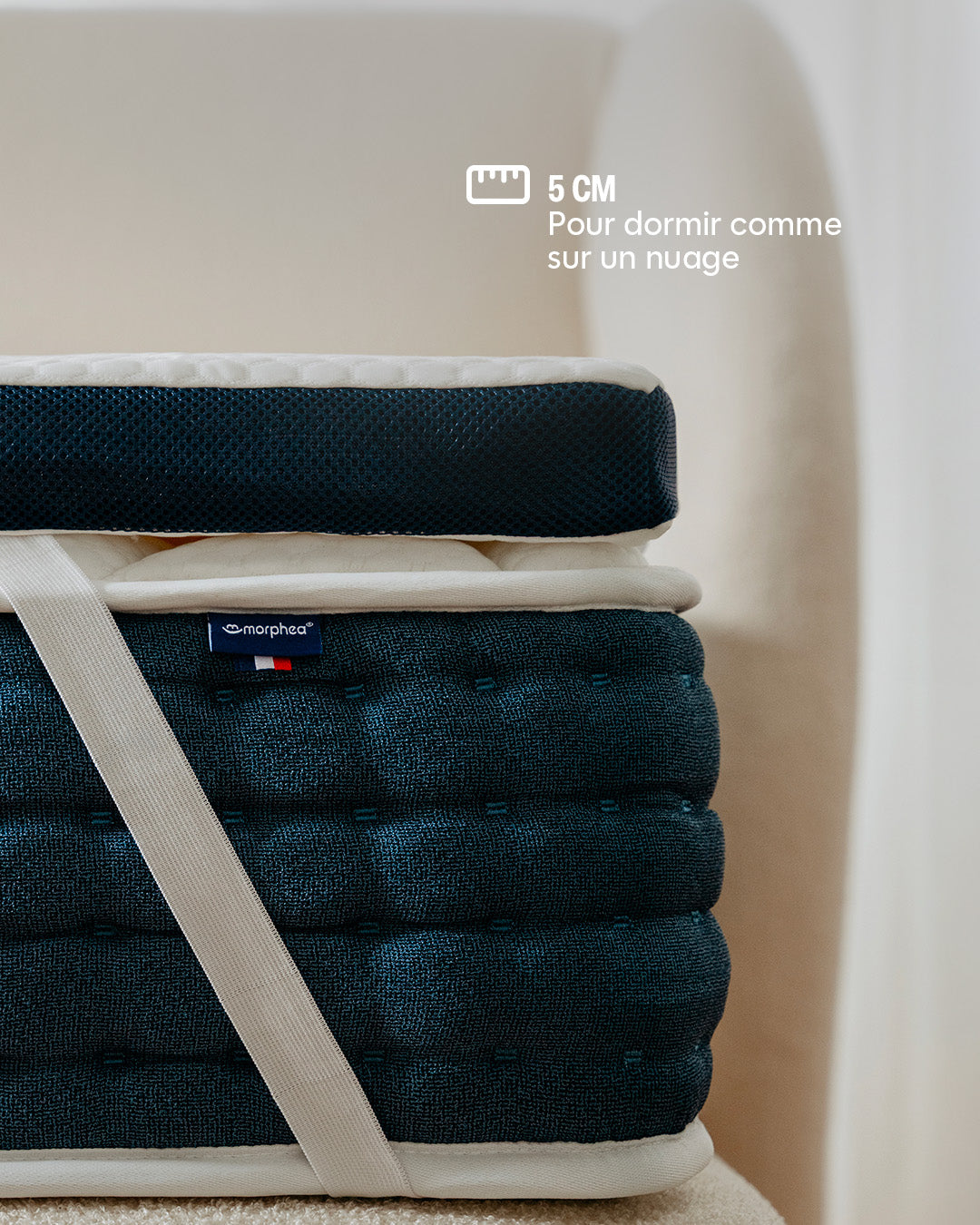Cloudy mattress topper - memory foam - 5cm