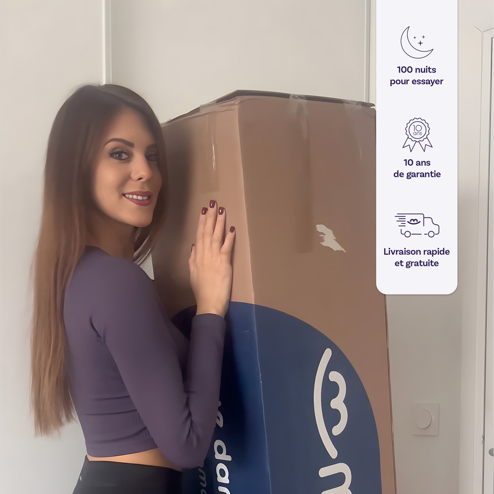 Matelas hybride premium Jade - mémoire de forme - 26cm