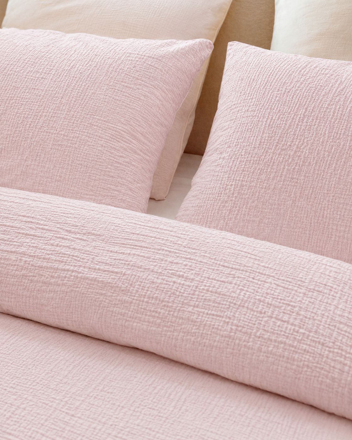 Parure de lit gaze de coton - Pink