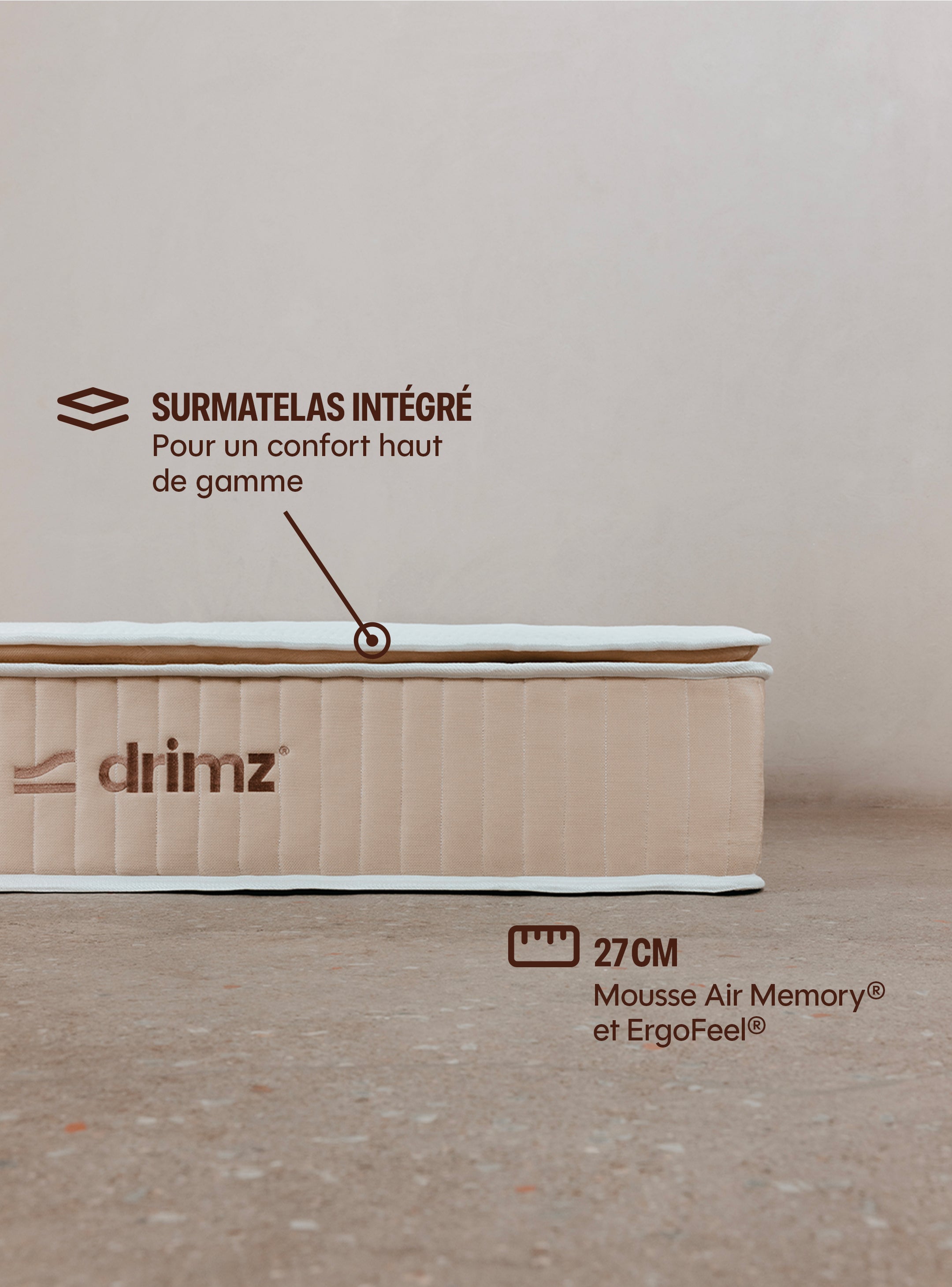 Premium Hybrid Mattress - L'Experience by Drimz