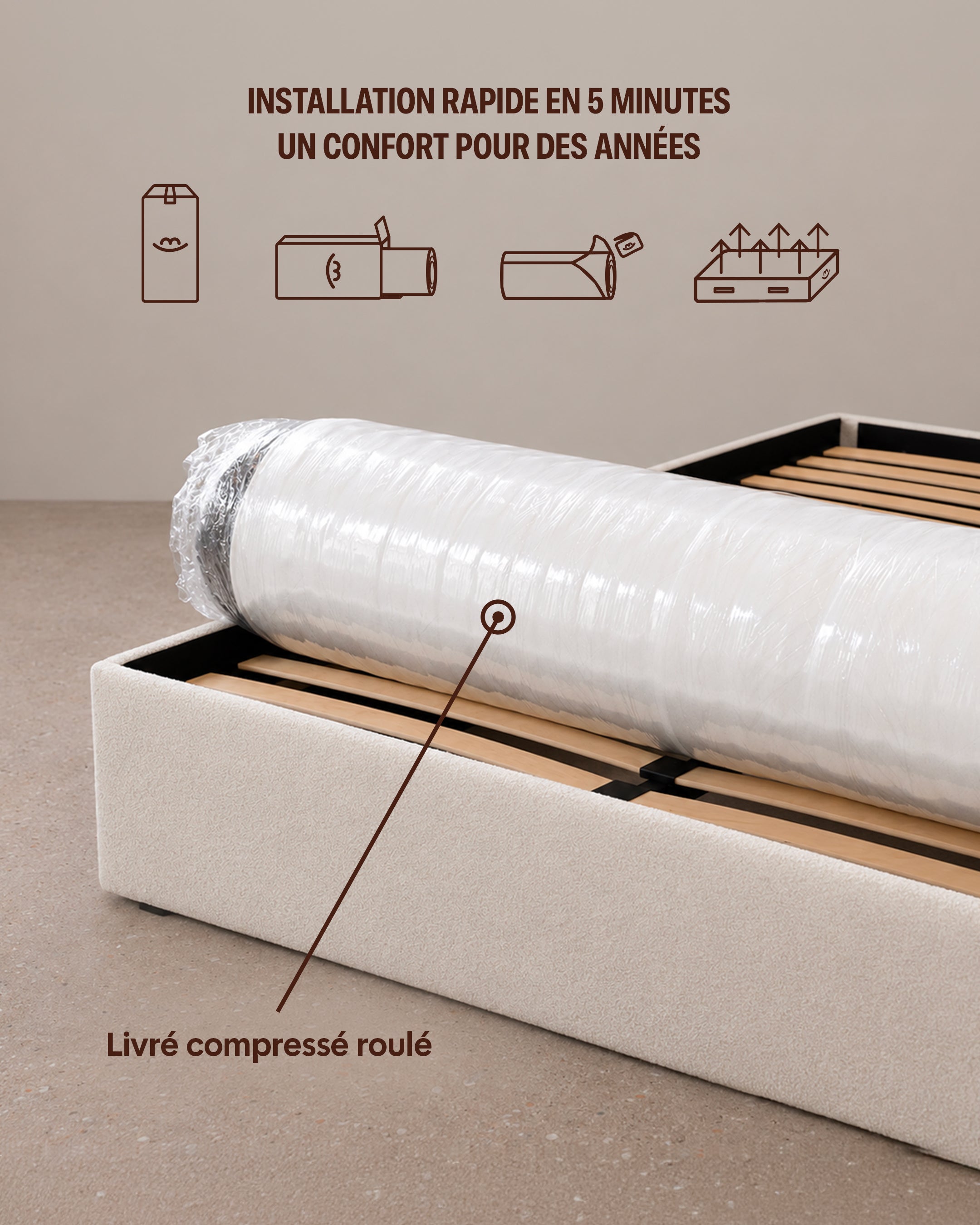Matelas Hybride - L'Essentiel by Drimz