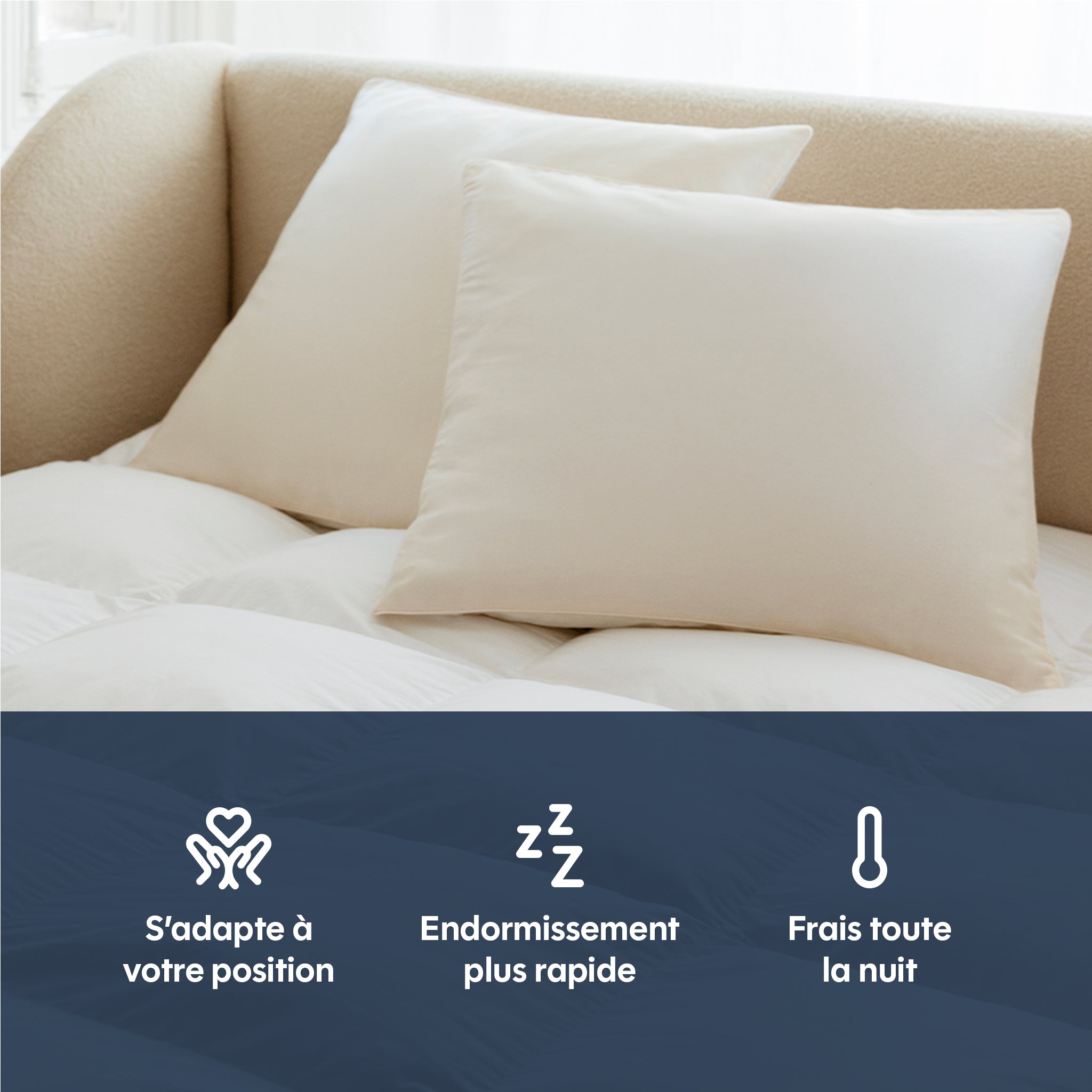 Oreiller Pillow - polyester - lot de 2