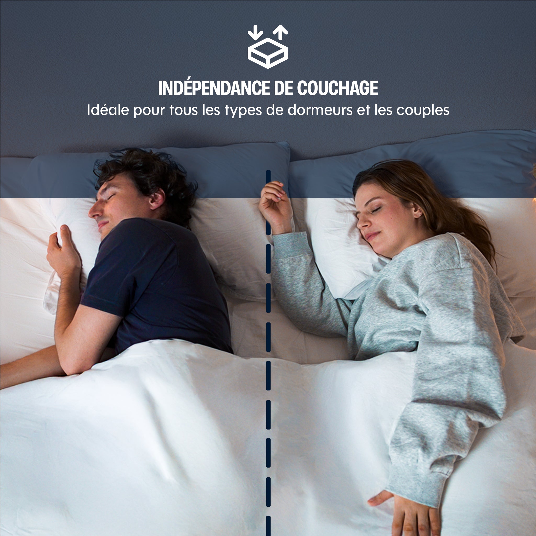 Matelas hybride Mila - mousse et ressorts - 22cm