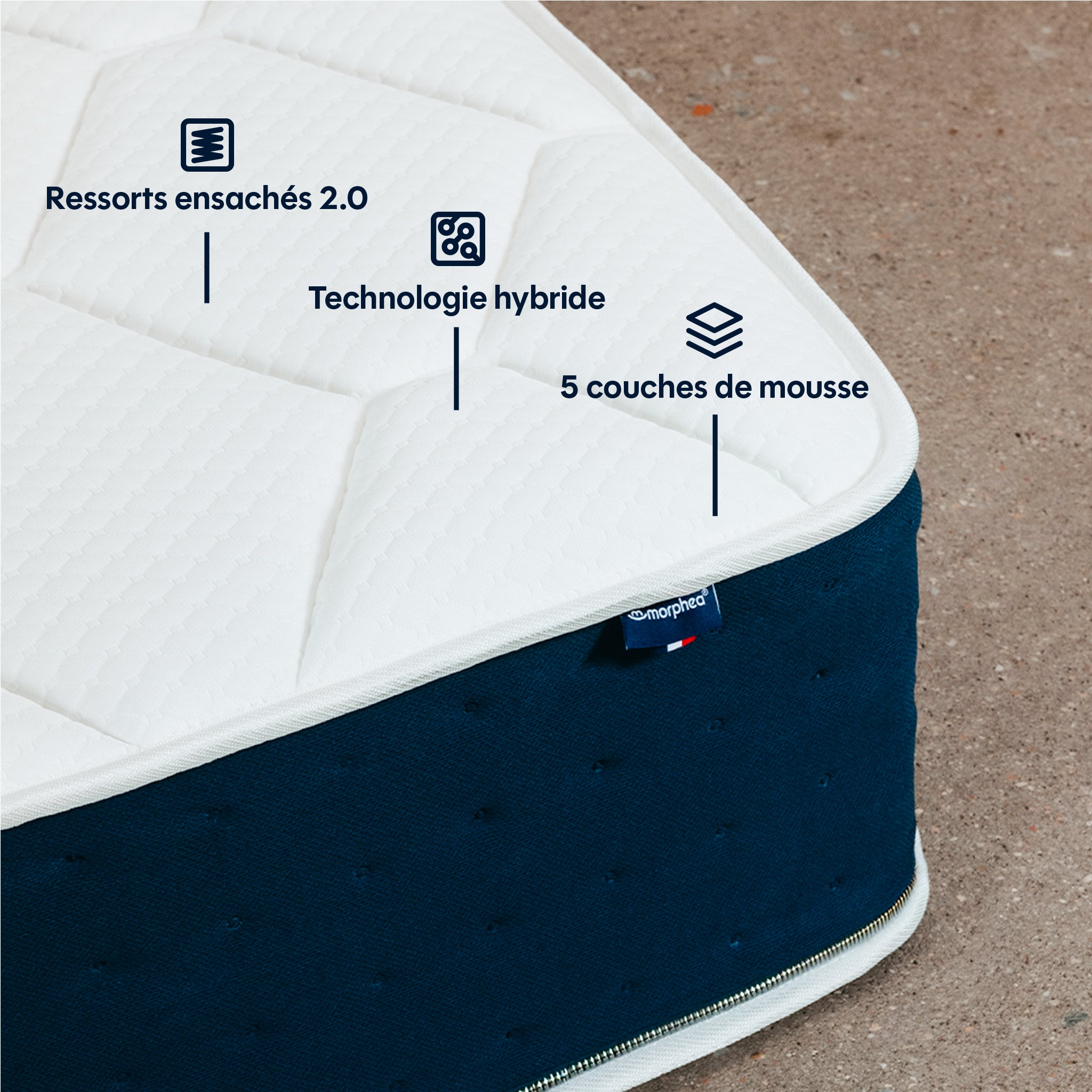 Jade premium hybrid mattress - memory foam - 26cm