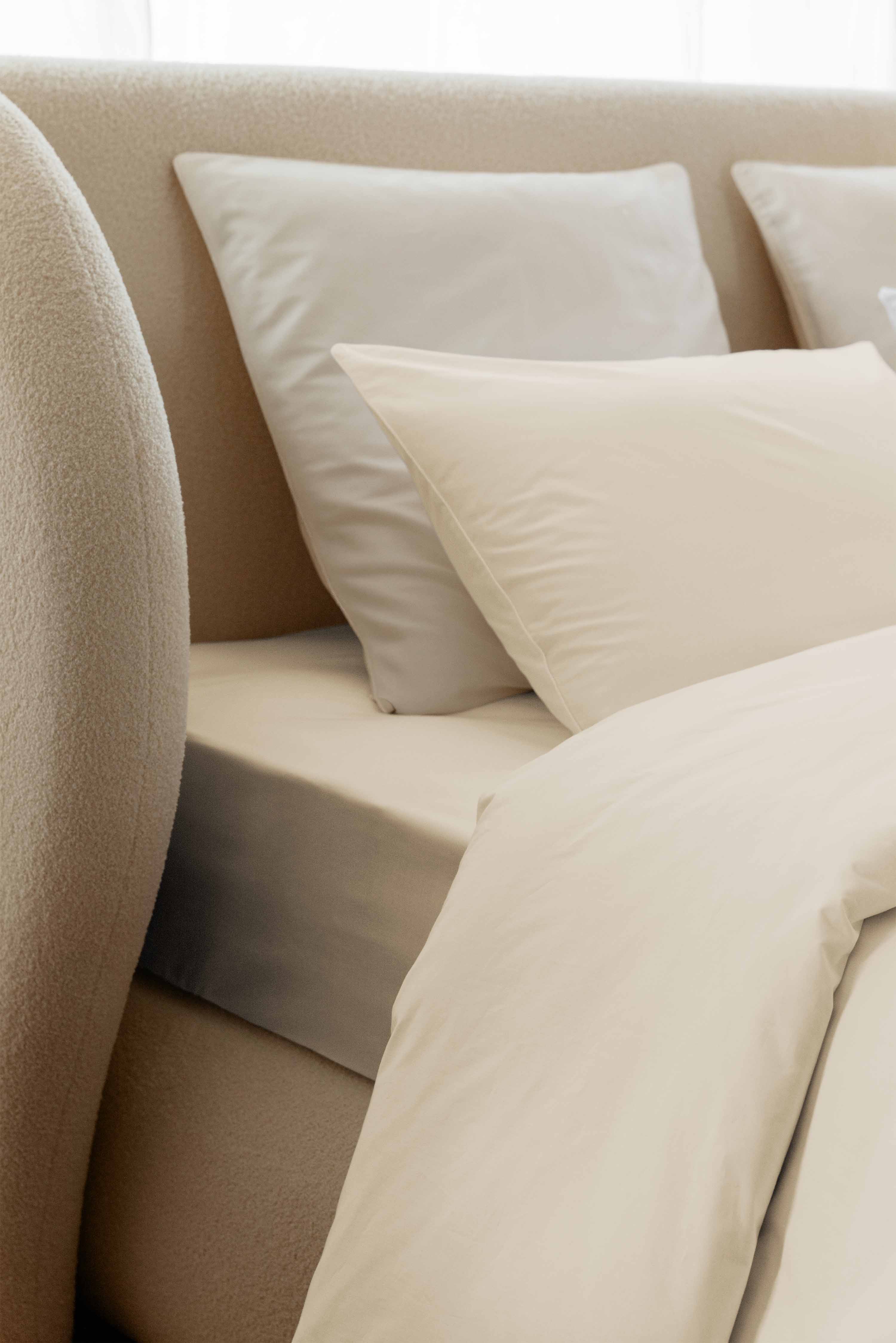 Cotton percale fitted sheet - 6 colors to choose from