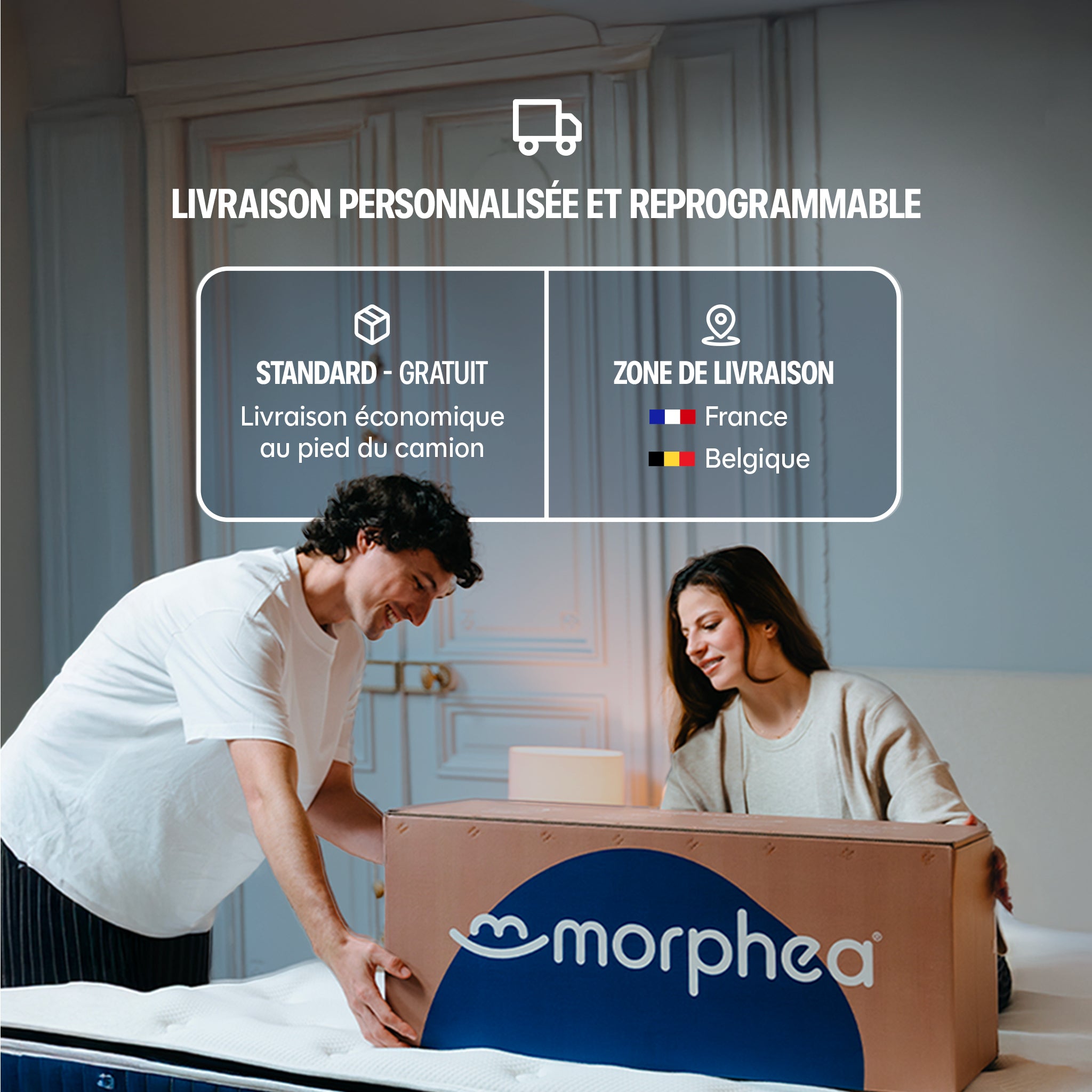 Cloud mattress topper - polyester fiber - 5cm