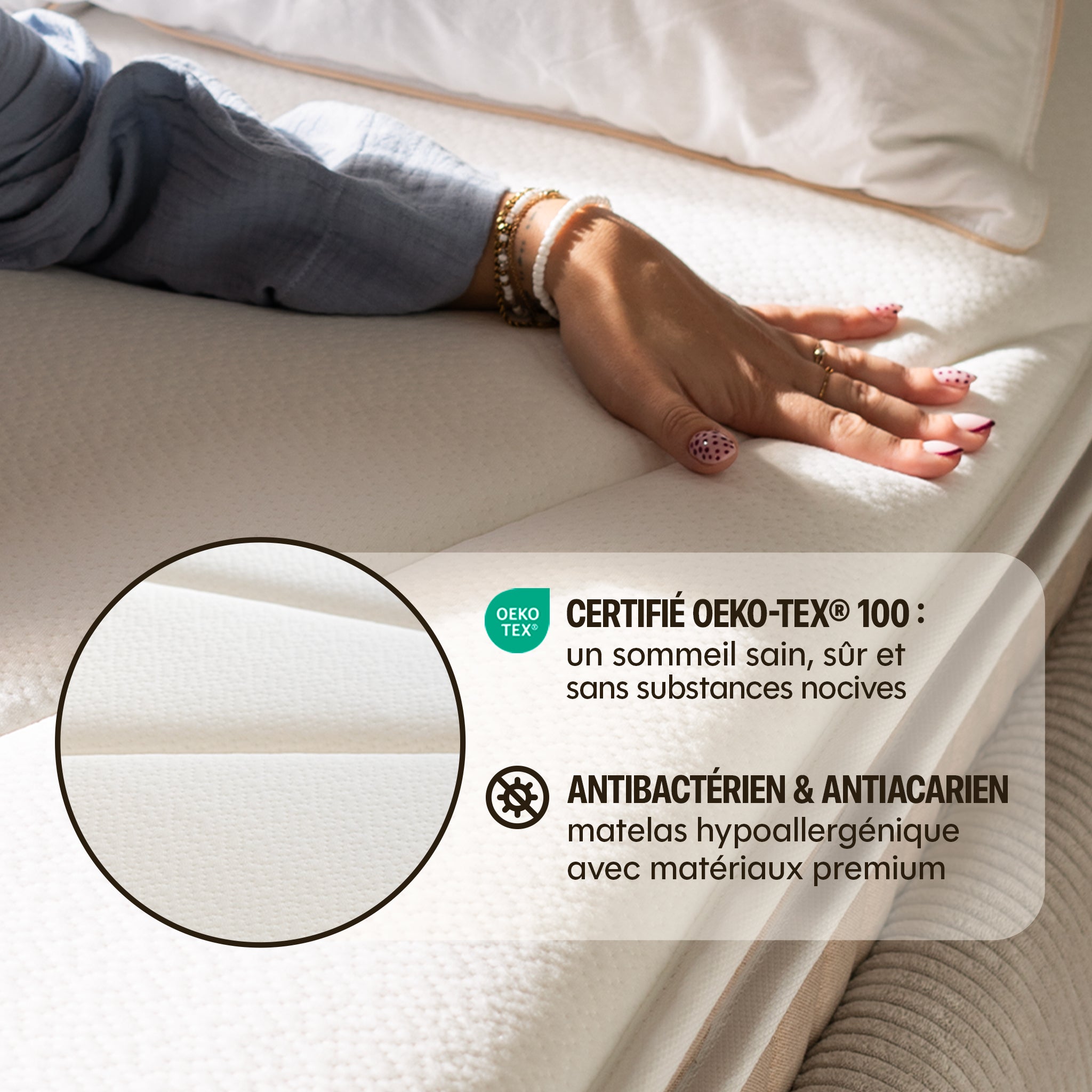 Pack Matelas Hybride Premium - L'Experience + 2 oreillers