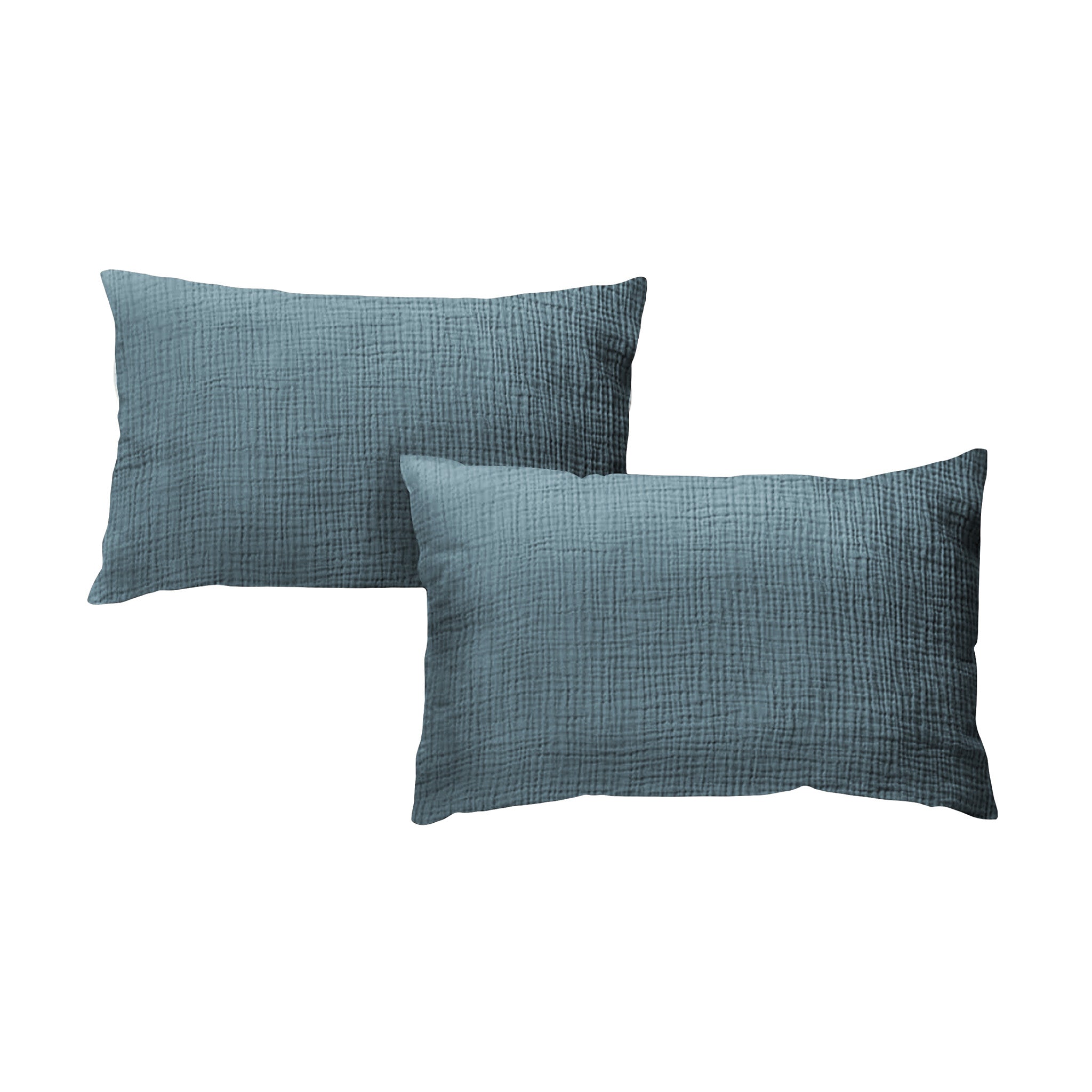 Cotton percale pillowcases x2 - 5 colors to choose from