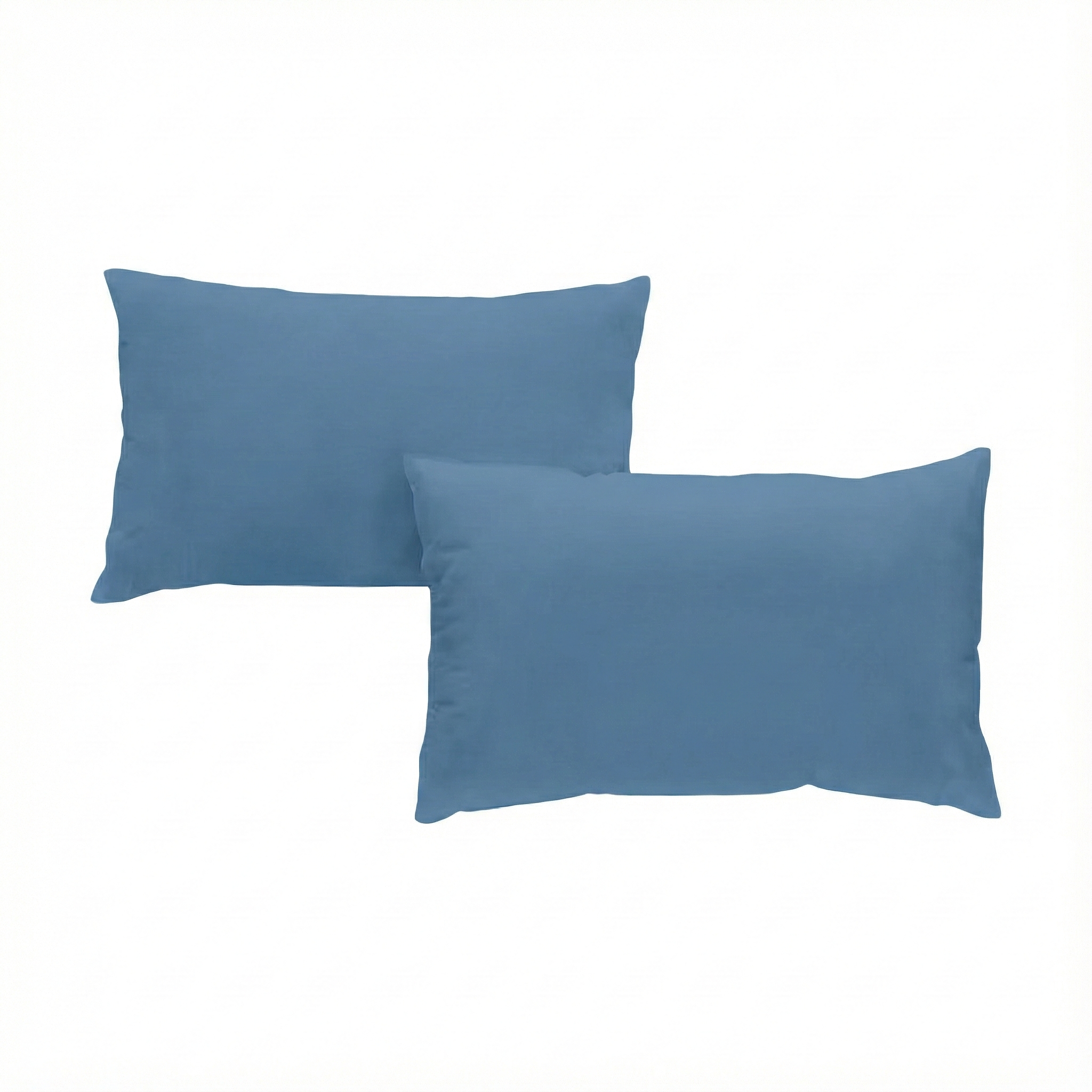 Taie d'oreiller percale lavée x2 - 7 coloris au choix