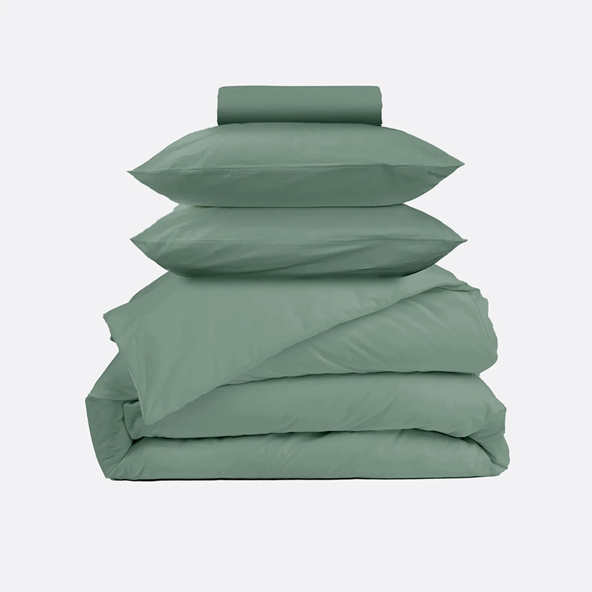 Parure de lit percale de coton - Vert