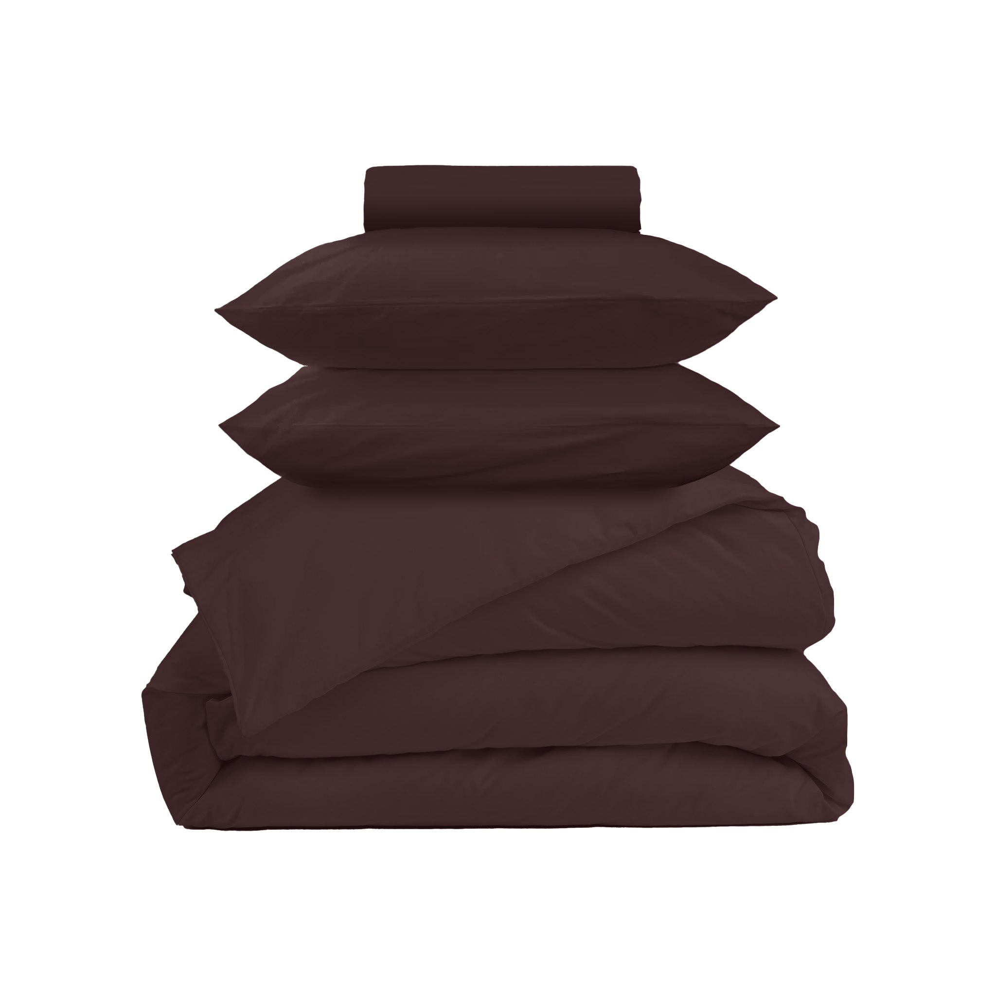 Washed cotton bedding set - Chocolate Martini