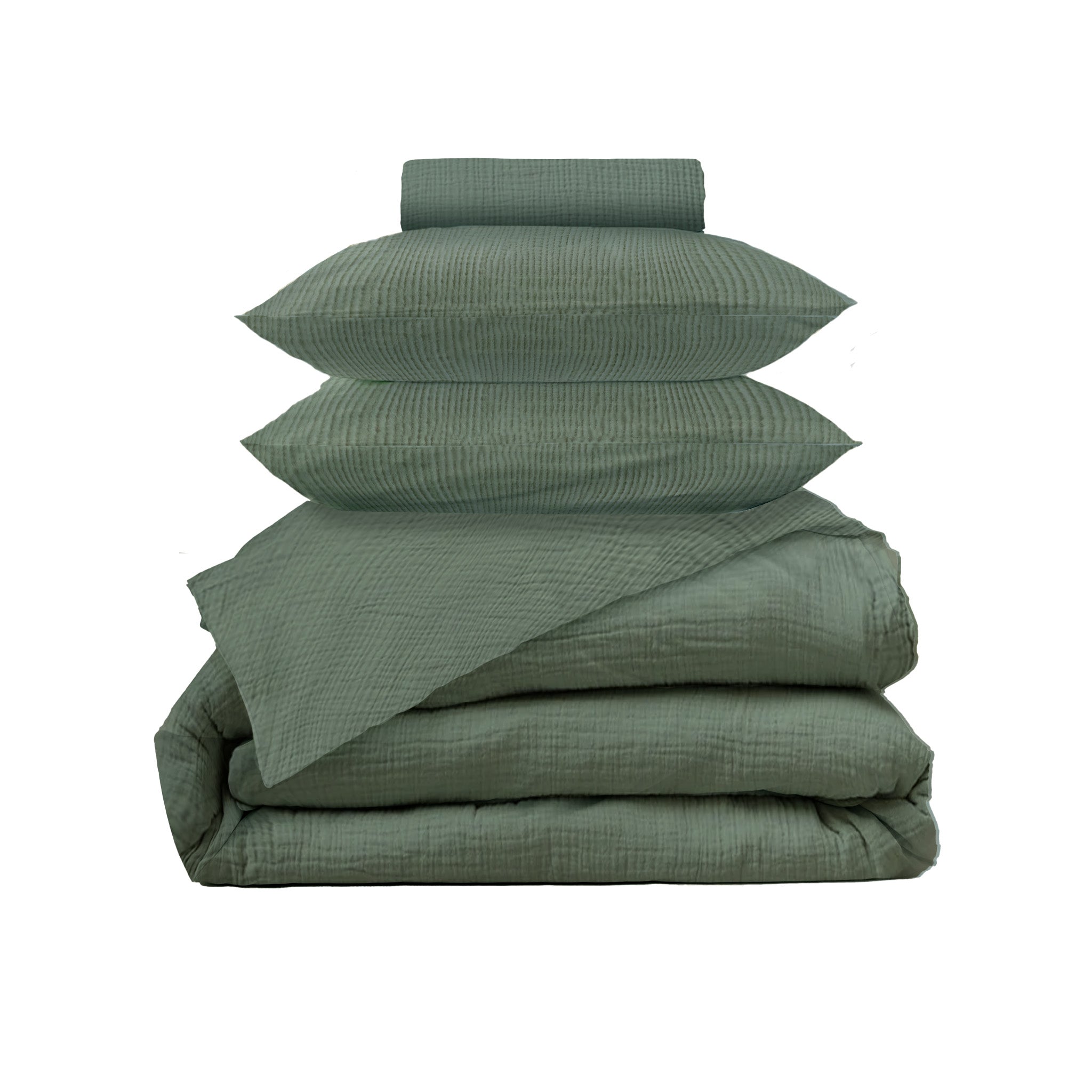 Parure de lit gaze de coton - Watercress