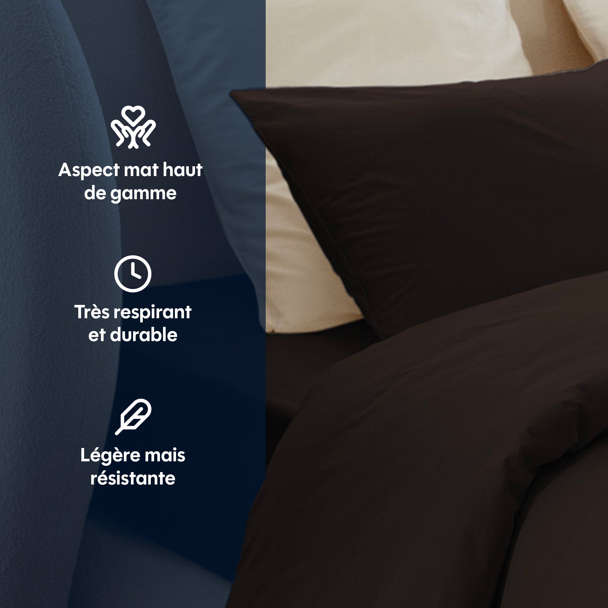 Taie d'oreiller coton lavé x2 - 2 coloris au choix