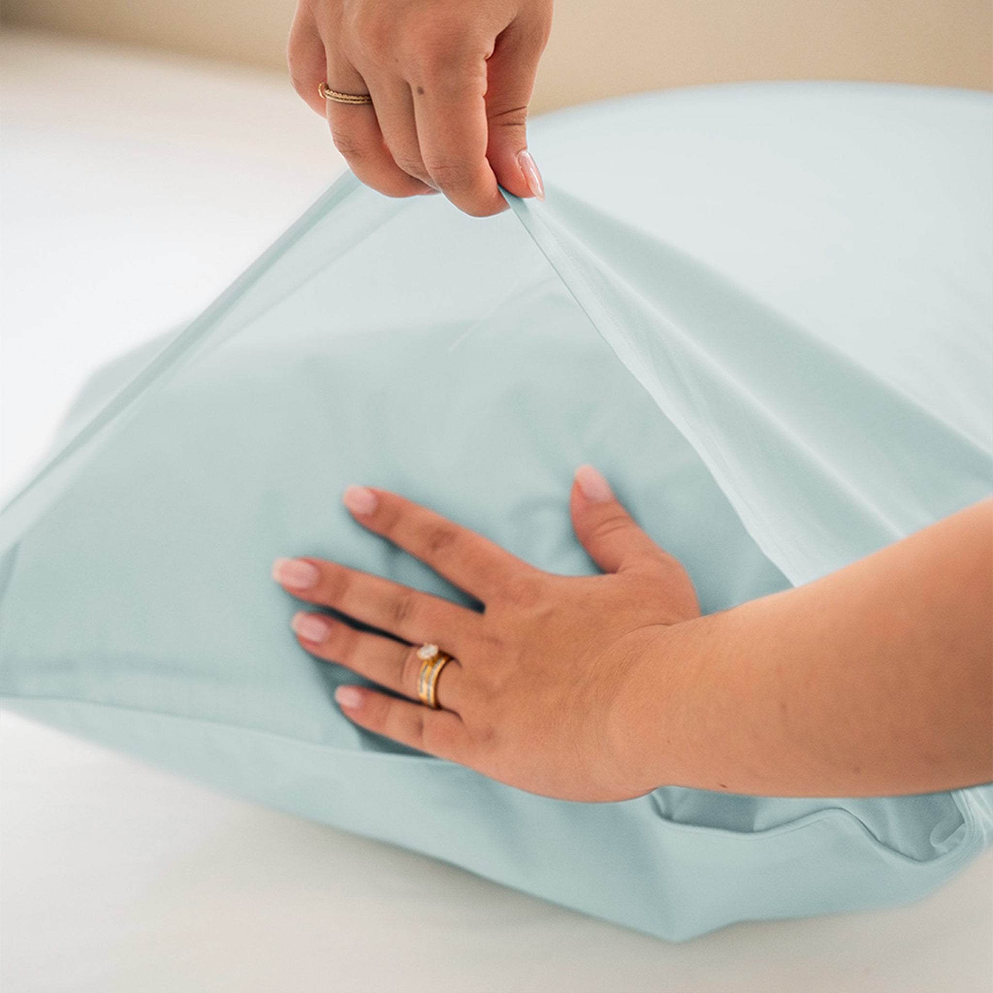 Taie d'oreiller percale lavée x2 - 7 coloris au choix