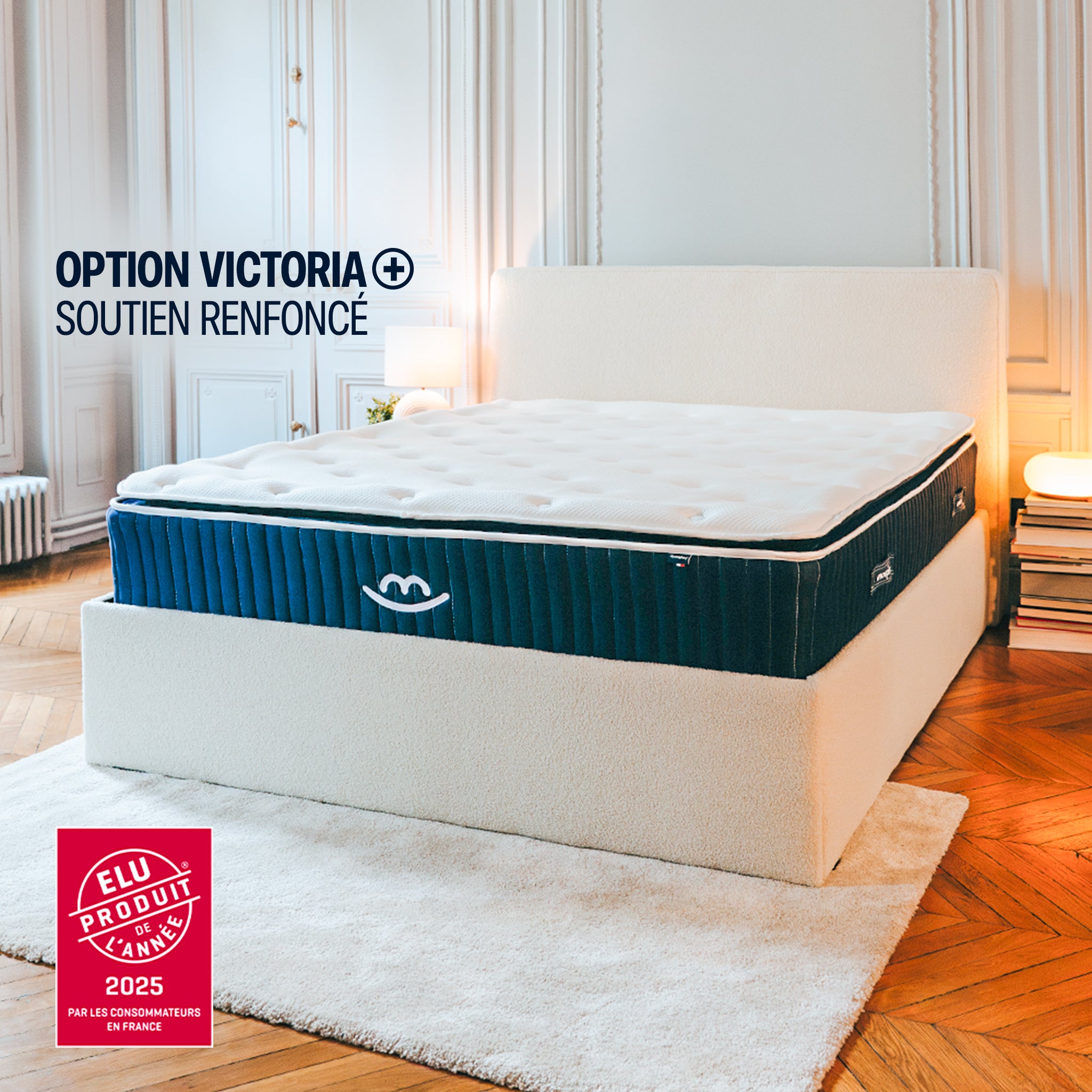 Matelas Hybride Luxe Victoria Plus - Soutien renforcé - 30 cm