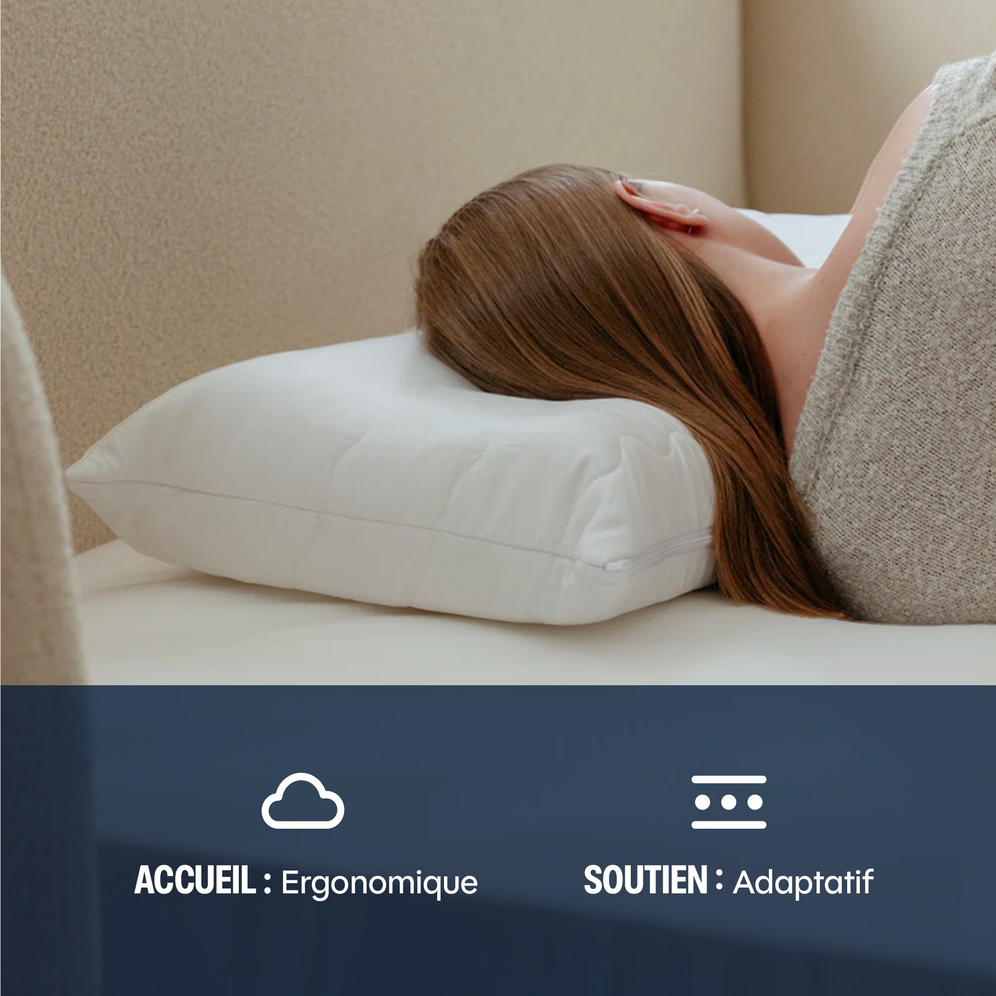 Oreiller ZenForm - hauteur modulable