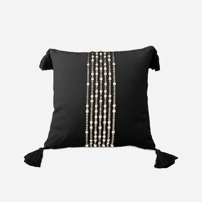 Comporta cushion 100% black cotton - 40x40cm