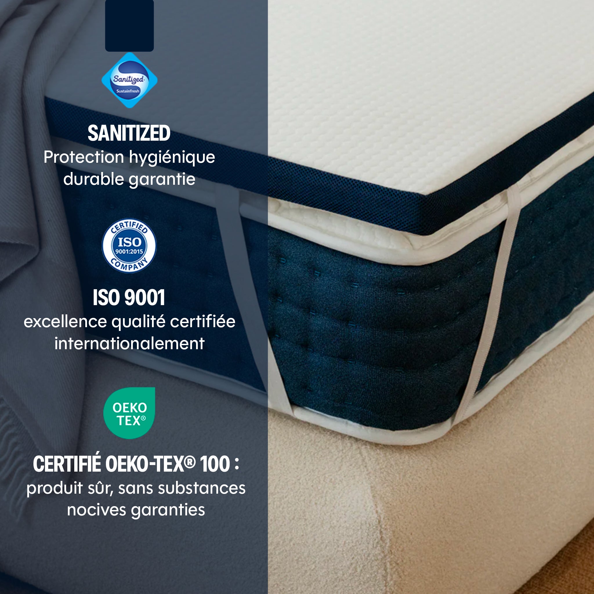 Surmatelas Cloudy - mémoire de forme - 5cm