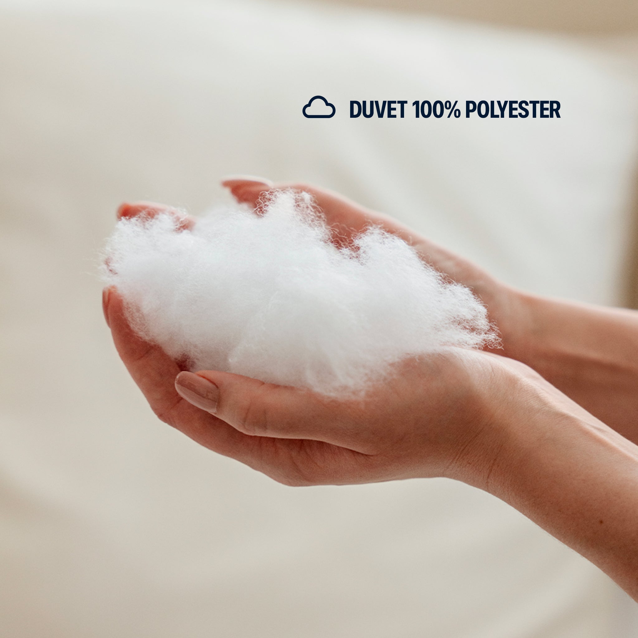 Couette Hiver - Fibres creuses siliconnées, enveloppe coton