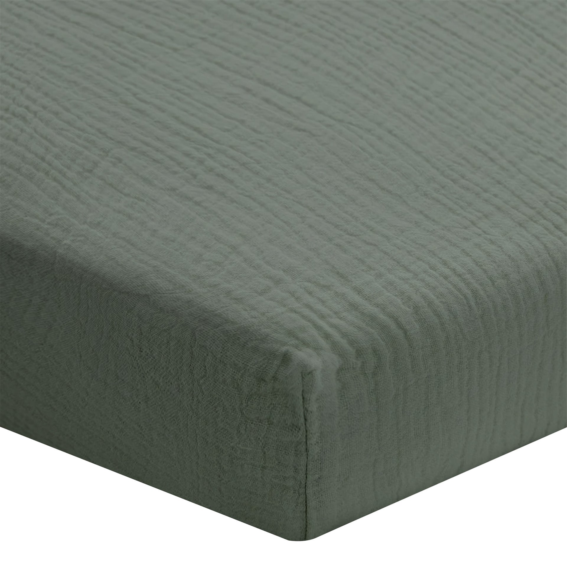 Drap housse gaze de coton - 4 coloris au choix