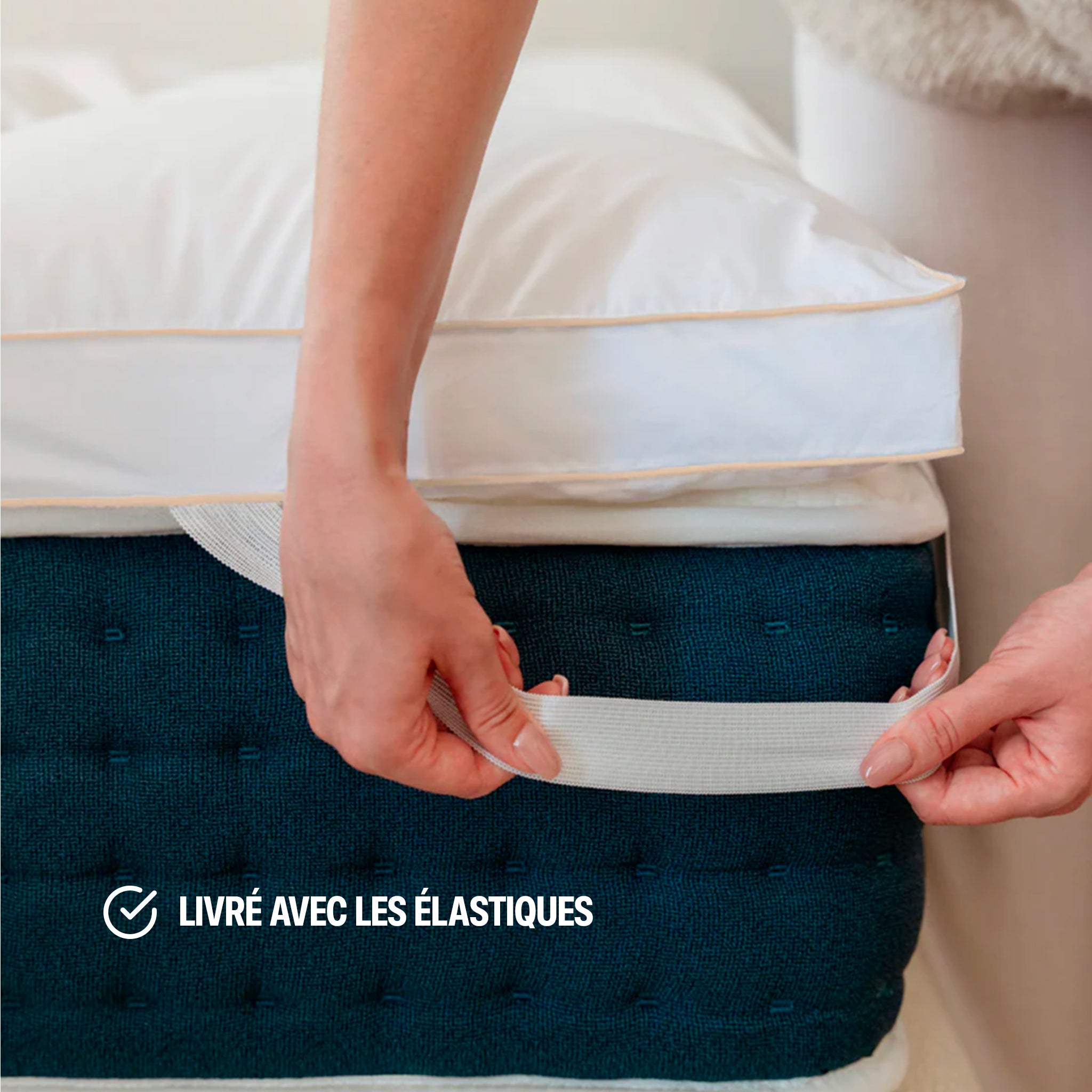 The Drimz mattress topper - duck feathers - 5 cm
