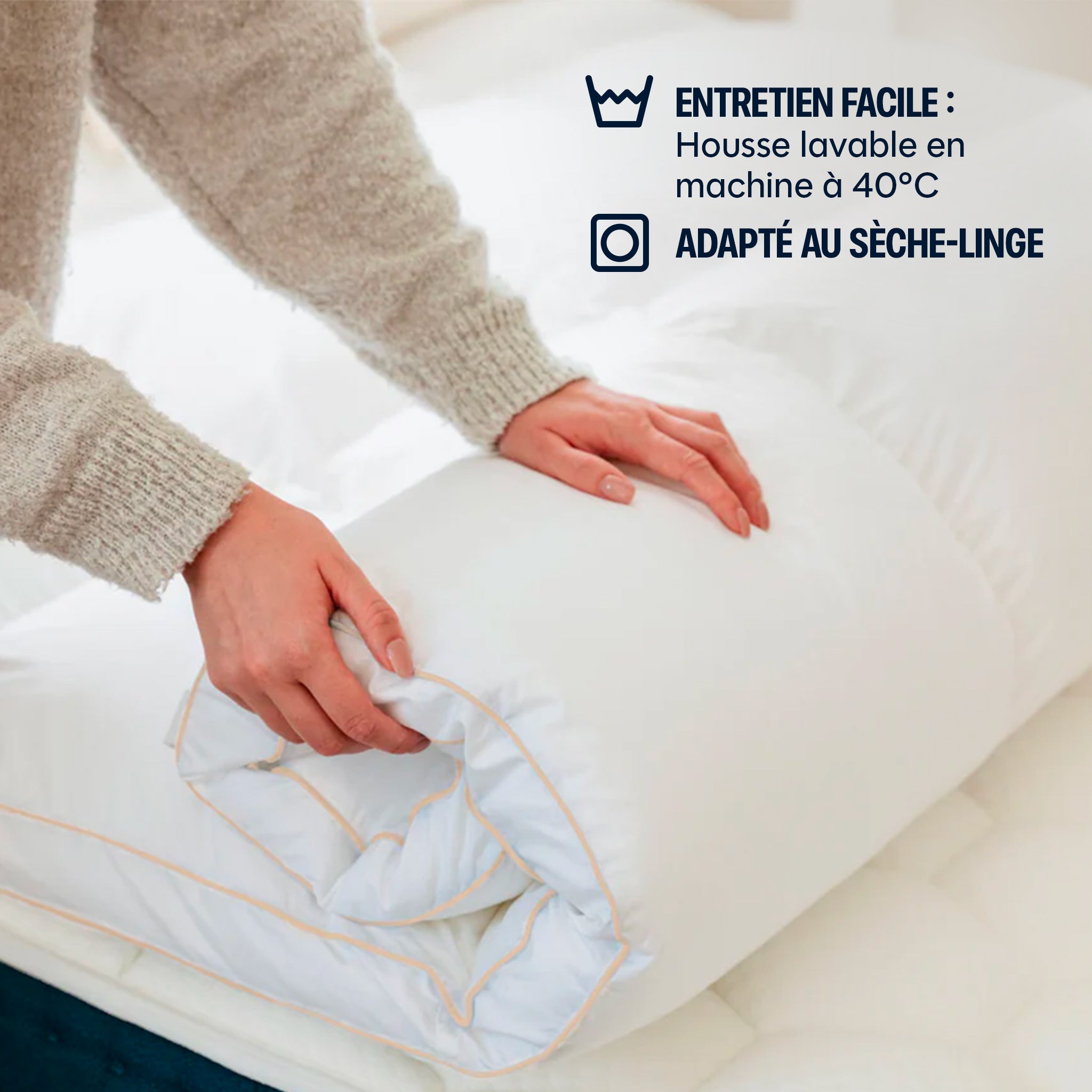 The Drimz mattress topper - duck feathers - 5 cm