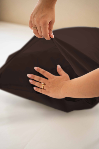 Cotton percale pillowcases x2 - 5 colors to choose from