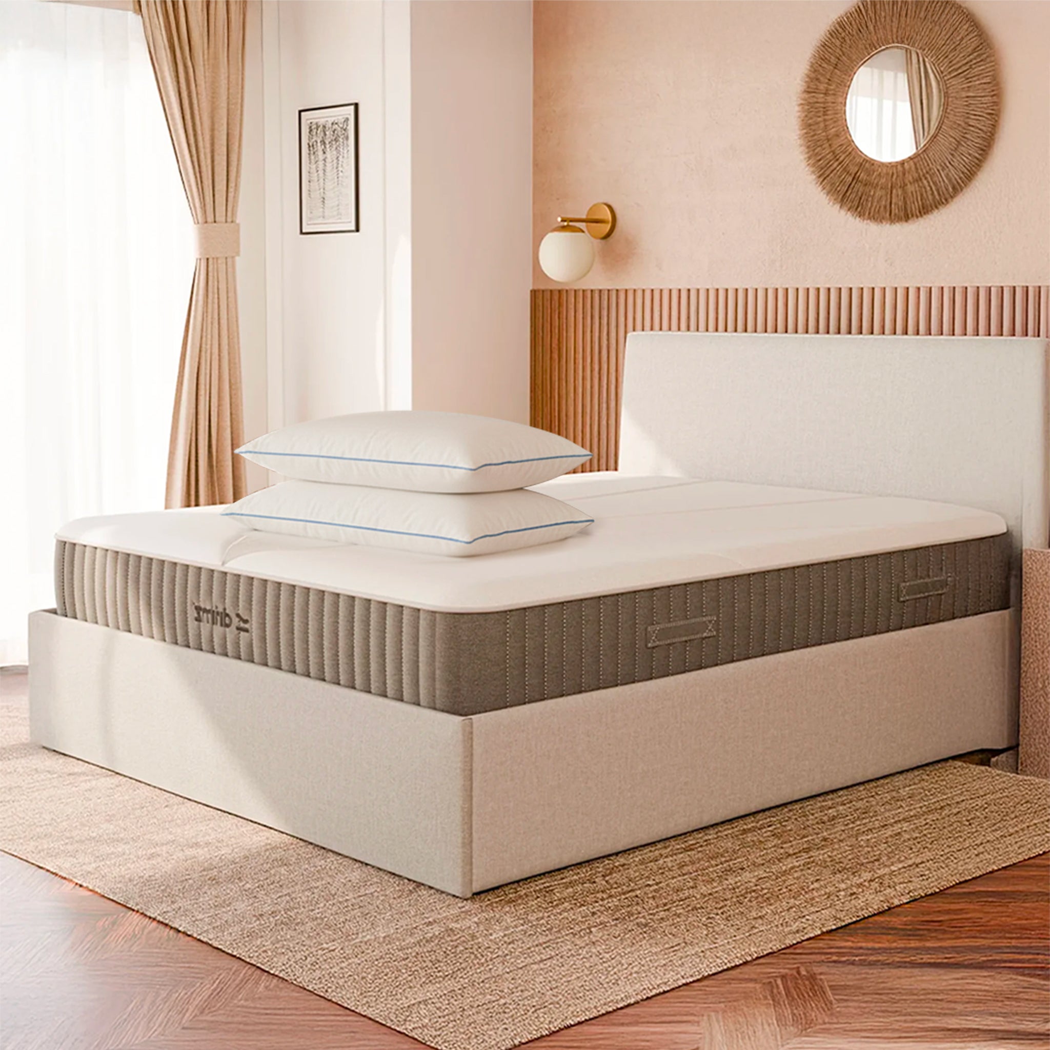 Pack Matelas Hybride - L'Essentiel by Drimz + 2 oreillers