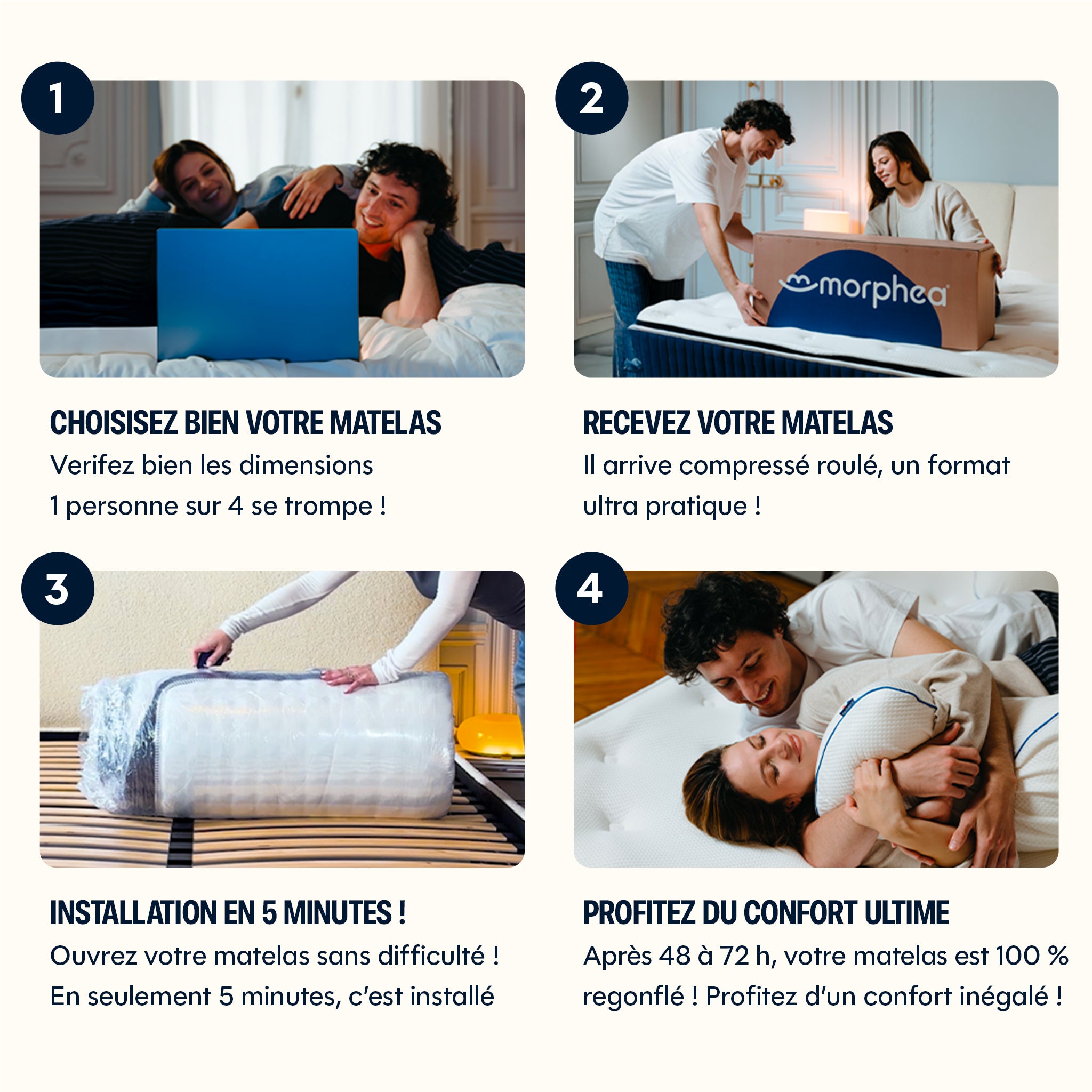 Mila hybrid mattress - foam and springs - 22cm