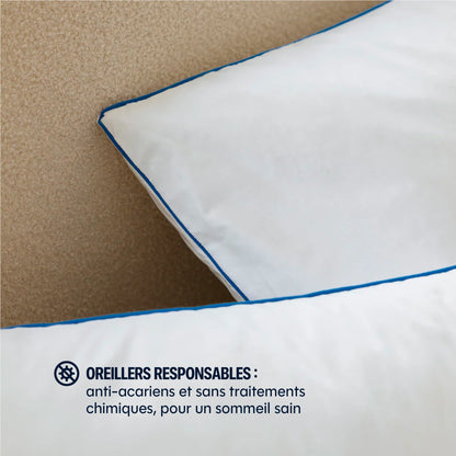 Fluffy Pillow - Polyester Fiber - Set of 2