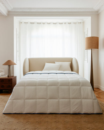 Couette Hiver - Fibres creuses siliconnées, enveloppe coton