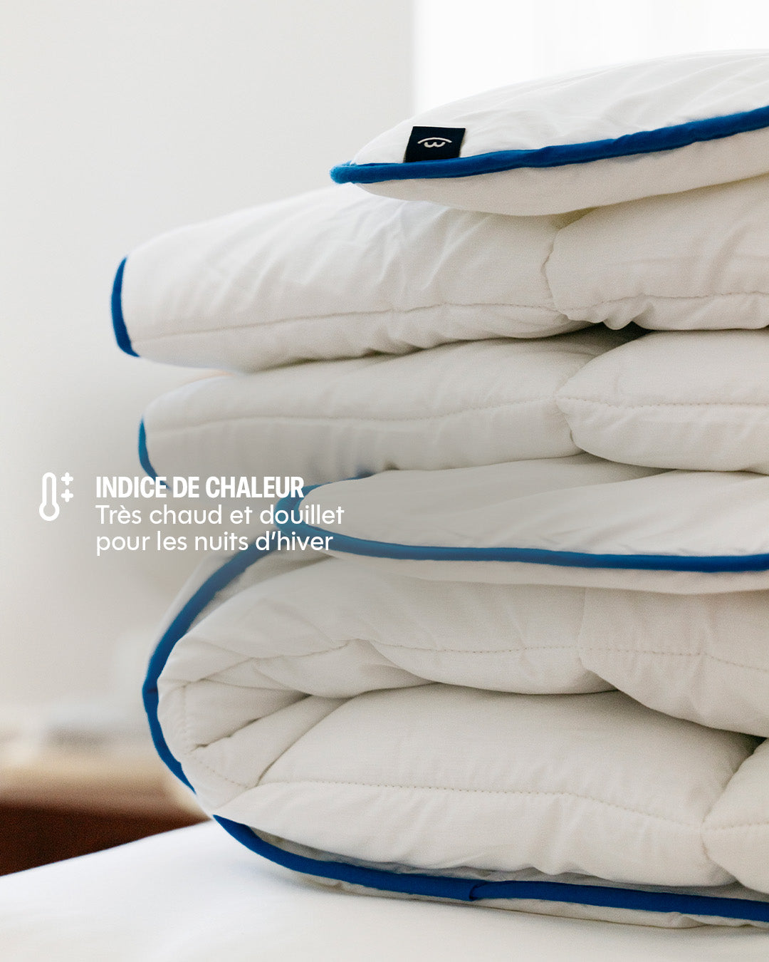 Winter Duvet - Siliconized hollow fibers, cotton cover