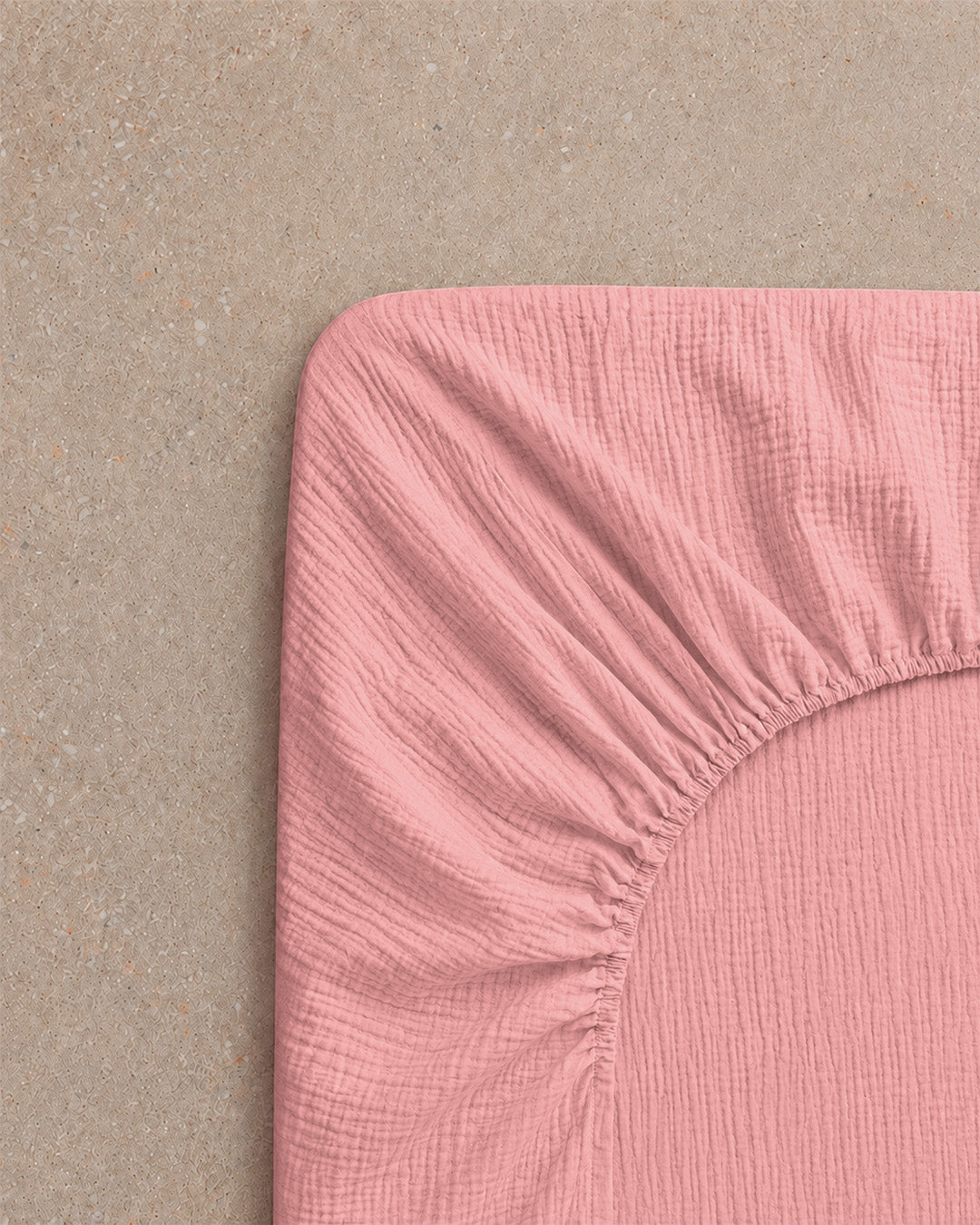 Drap housse gaze de coton - 7 coloris au choix