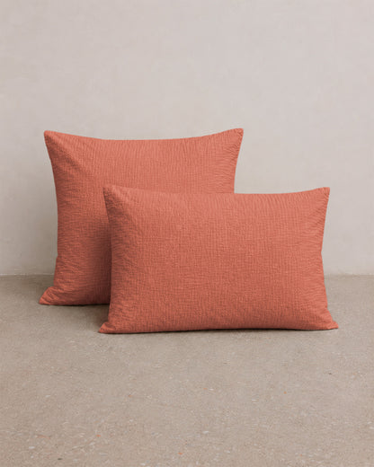 Taie d'oreiller gaze de coton x2 - 4 coloris au choix