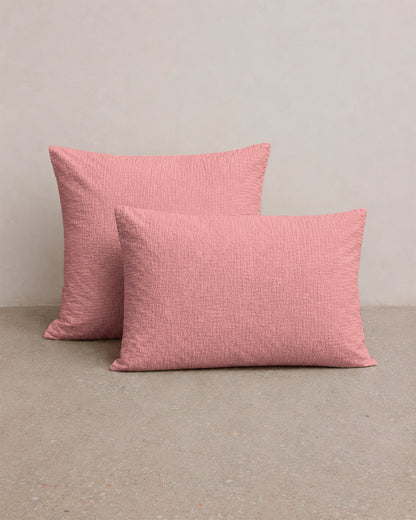 Taie d'oreiller gaze de coton x2 - 4 coloris au choix