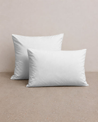 Taie d'oreiller percale lavée x2 - 7 coloris au choix
