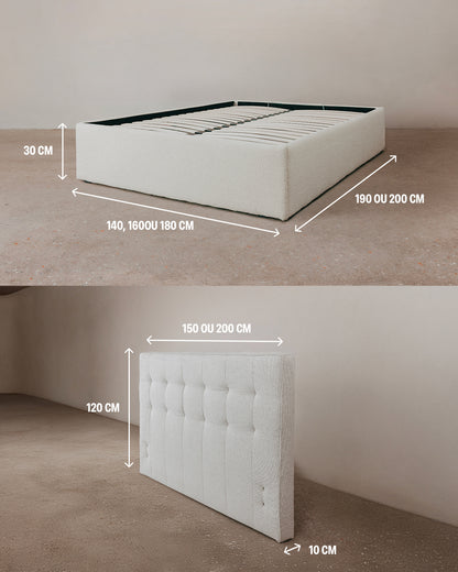 Storage Bed - 100% customisable - Claire