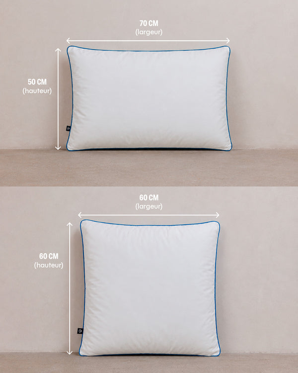 Fluffy Pillow - Polyester Fiber - Set of 2