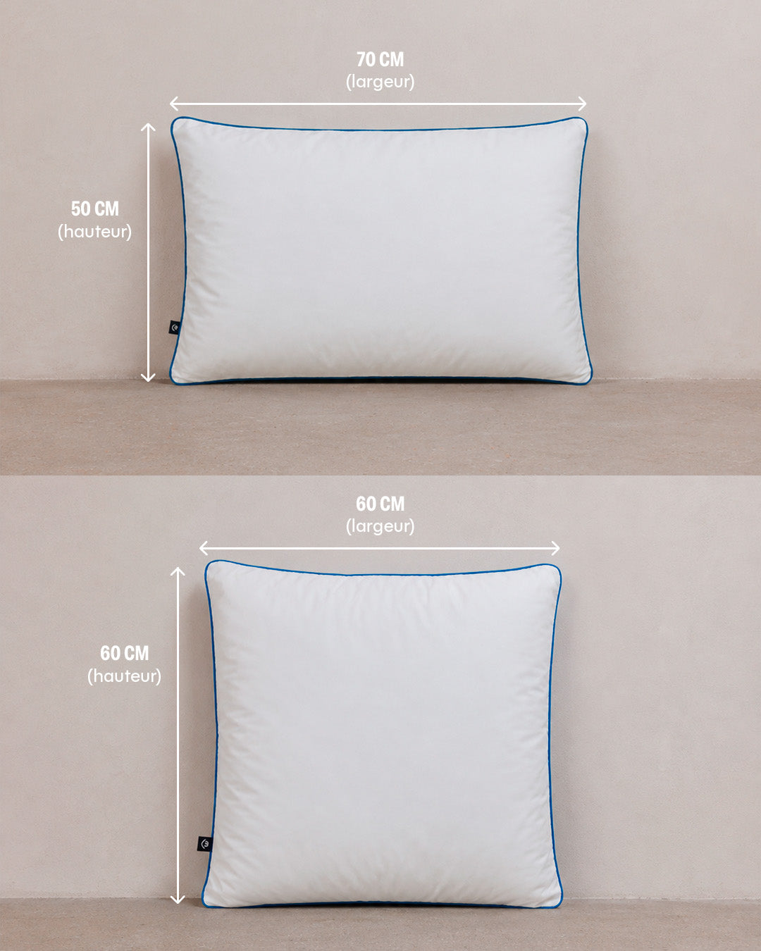 Oreiller Pillow - polyester - lot de 2