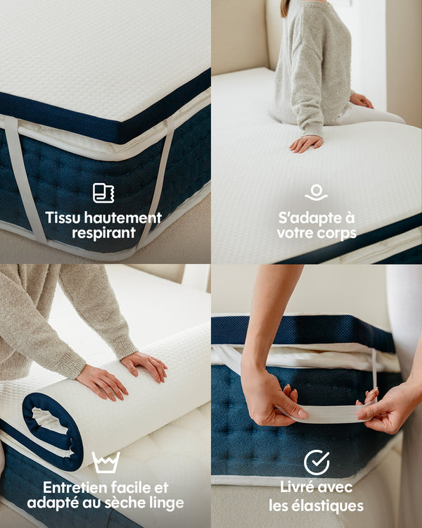 Cloudy mattress topper - memory foam - 5cm